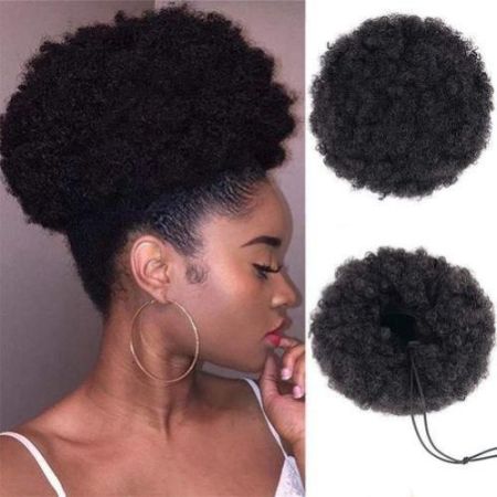 Afro Puff Hair Bun - High Temperature Synthetic Hair Bun Extension