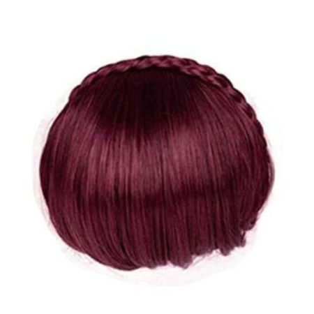 Braided Wig Hair Natural Looking Highest ElasticityWine Red