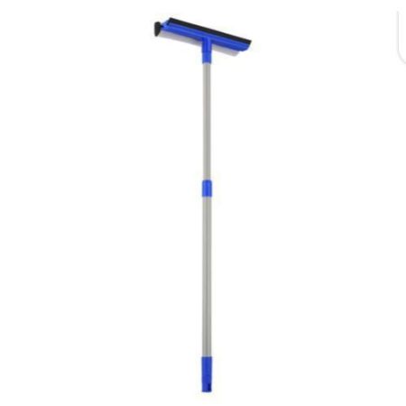 Glass Cleaning Squeezer With Rubber And Sponge Glass Cleaner - Blue