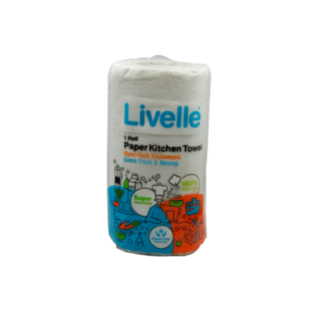 Livelle Extra Strong Kitchen Towel - 80 Sheets (1x20 Rolls)
