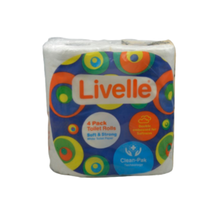 Livelle Toilet Tissue - 200 Sheets (1x10x4 Rolls)