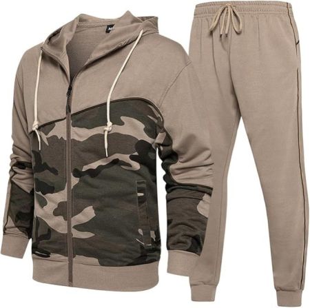 Men's Camouflage Tracksuit Set