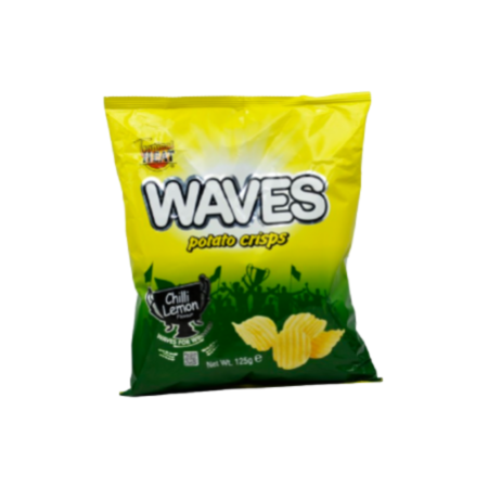 Tropical Heat Crisps Waves Chilli Lemon 12x125gm