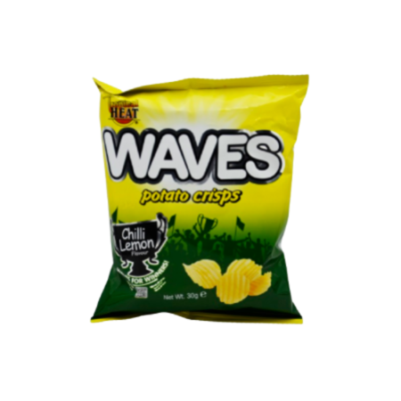 Tropical Heat Crisps Waves Chilli Lemon 36x30gm