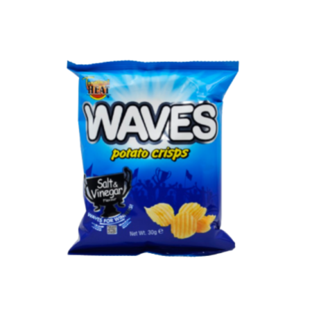 Tropical Heat Crisps Waves Salt & Vinegar 36x30gm