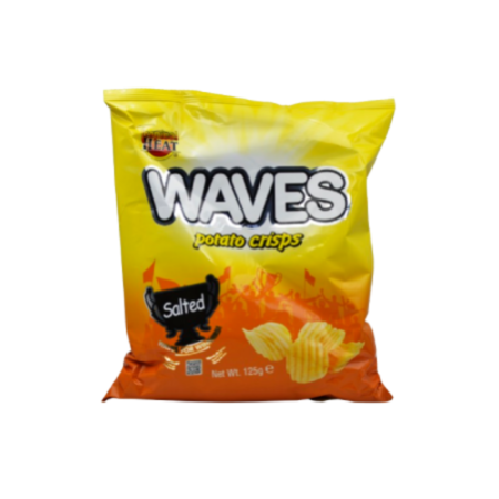 Tropical Heat Crisps Waves Salted 12x125gm